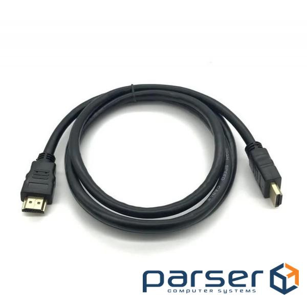 Кабель мультимедійний HDMI to HDMI 10.0m v1.4, OD-7.5mm Merlion (YT-HDMI(M)/(M)HS-10m)