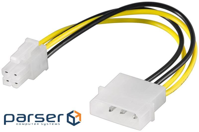 Кабель Goobay живлення внутрішній ATX(EPS) 4p-MoleX M/M,P4 0.16m (75.05.1362-50)