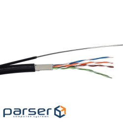 Кабель мережевий GEAR UTP 305м, cat.5e, CU, 4*2*0,51, PVC+PE, outdoor, steel (GEC-UTPCUOUTSC051305)