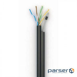 Cable for external installation UTP 5e OK-Net КППт-ВП (100) 4х2х0.51 бухта 305м с тро (OKOUTP42051305C)
