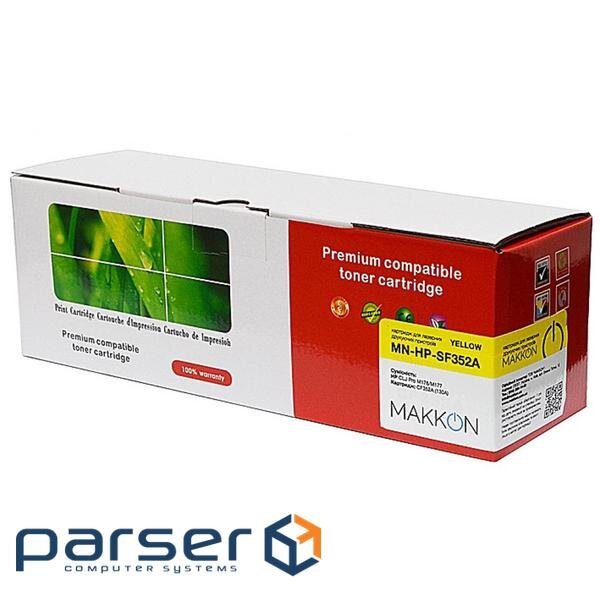 Картридж Makkon HP CLJP СF352A (130A) 1k yellow (MN-HP-SF352A)