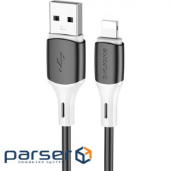Кабель BOROFONE BX79 Silicone USB to Lightning 1м Black (BX79LB)