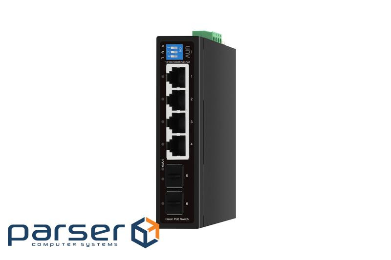 Комутатор UNV Industrial Switches Не керований (HS2000-4GT2GP-POE-IN)