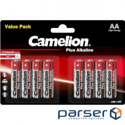Battery CAMELION Plus Alkaline AA 8pcs/pack (4260216451096)