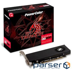 Video card MSI GeForce GT1030 2048Mb AERO ITX OC (GT 1030 AERO ITX 2G OC) PCI-Express x16 3.0, 2 ГБ, GDDR5, 64 Bit, Base - 1265 MHz, Boost - 1518 MHz, 1 x HDMI, 1 x DVI, 30 Вт POWERCOLOR Red Dragon Radeon RX 550 4GB GDDR5 Low Profile (AXRX 550 4GBD5-HLE)