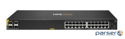 Комутатор HPE Aruba 6000, 24xGE, 4xGE SFP ports, PoE Class 4 370W, LT Warranty (R8N87B)