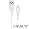 Кабель BOROFONE BX51 Triumph USB-A to Lightning 1м White (6931474743909)