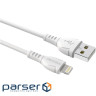 Кабель BOROFONE BX51 Triumph USB-A to Lightning 1м White (6931474743909)