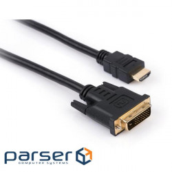 Multimedia cable HDMI to DVI 24+1 1.8m Vinga (VCPHDMIDVI1.8)
