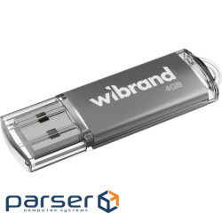 Флешка WIBRAND Cougar 4GB USB2.0 Silver (WI2.0/CU4P1S)