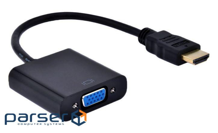 Перехідник ST-Lab HDMI male to VGA F (з кабелями аудіо та живлення від USB) (U-990)