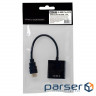 Перехідник ST-Lab HDMI male to VGA F (з кабелями аудіо та живлення від USB) (U-990)