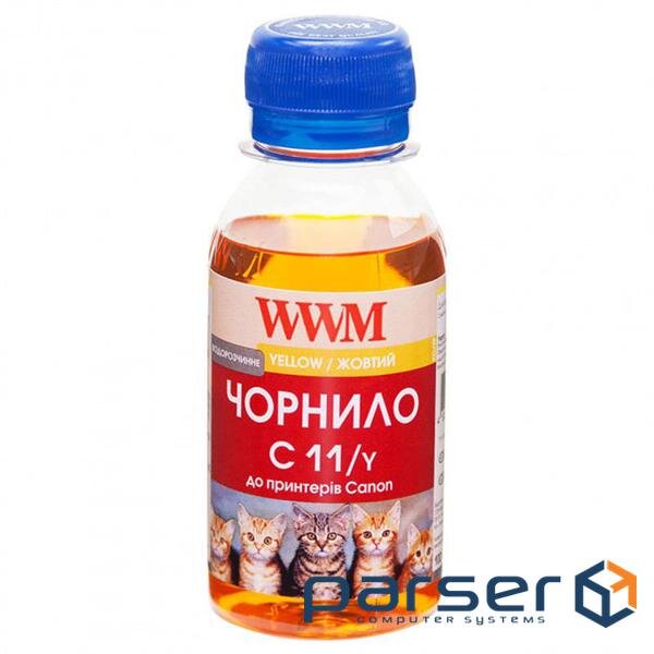 Чорнило WWM Canon CL-511С/CL-513С/CLI-521Y 100г Yellow Water-soluble (C11/Y-2)