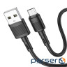 Дата кабель USB 2.0 AM to Micro 5P 1.0m 2.4A PVC X83 black HOCO (6931474770882)