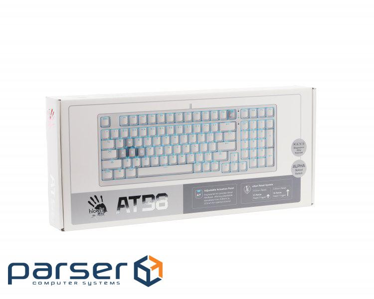 Механічна клавіатура Bloody AT98 (White), підсвічування клавіш, USB