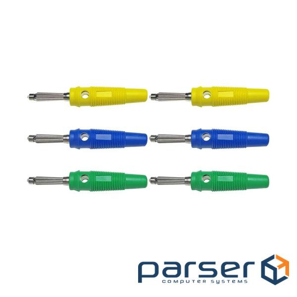 Накінечник кабельний, гвинтова фіксація, ізолятор: ПВХ, діаметр 4мм, 600V / 20A, синій, 100 (03113) , 100 (03113)