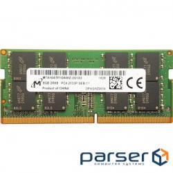 Оперативна пам'ять MICRON SO-DIMM DDR4 2133MHz 8GB (MTA16ATF1G64HZ-2G1A2)