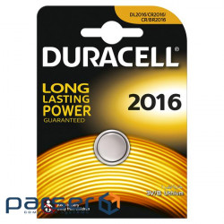 Батарейка DURACELL DL2016 DSN уп. 1х5 шт . (5010979)
