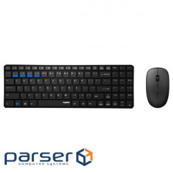 Комплект клавіатура + миша RAPOO 9300M Black