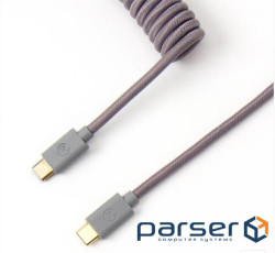 Кабель Type-A/Type-C Keychron Coiled Cable Grey (CABG KEYCHRON)