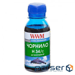 Чорнило WWM HP № 22/134/136 100г Cyan (H34/C-2)