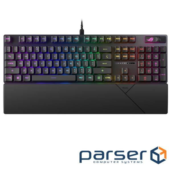 Клавиатура Asus ROG Strix Scope II RX Red EN/UK RGB Black (90MP0350-BKMA00)