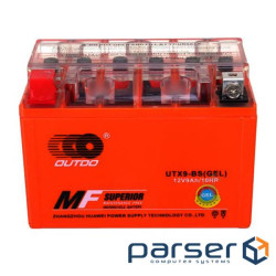 Мотоакумулятор OUTDO (Maxion) UTX9-BS GEL, 12V 9 Ah (150 х 87 х 105), Orange, Q8