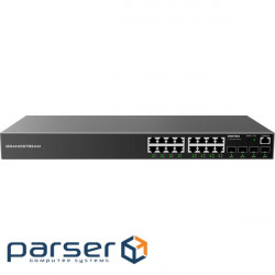 Grandstream GWN7802, Enterprise Layer 2+ Managed Network Switch, 16-ports Gigabit Ethernet, 4-SFP, D