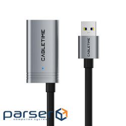 Дата кабель USB 3.0 AM/AF 10.0m active Cabletime (CA915170)