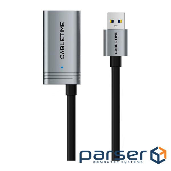 Дата кабель USB 3.0 AM/AF 10.0m active Cabletime (CA915170)
