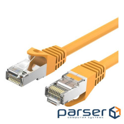 Патч-корд 10м, RJ-45 cat 6a S/FTP yellow Vention (VPC6SSTP-Y1000)