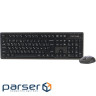 Комплект бездротовий, клавіатура з мишою A4Tech Fstyler FG1200, колір чорний (FG1200 (Black))