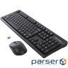 Комплект бездротовий, клавіатура з мишою A4Tech Fstyler FG1200, колір чорний (FG1200 (Black))