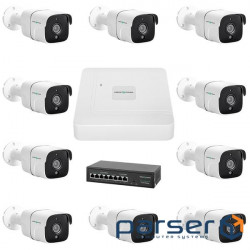 Video surveillance kit for 9 cameras GV-IP-K-W78/09 5MP