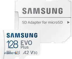 Карта пам'яті SAMSUNG microSDXC EVO Plus 128GB UHS-I U3 V30 A2 Class 10 + SD-adapter (MB-MC128SA/EU)