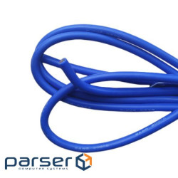 Кабель силіконовий луджений AWG 6 Blue (синий) ціна за метр