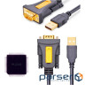 Кабель для передачі даних USB to COM M 3.0m DB9 RS-232 CR104 black Ugreen (20223)