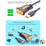 Кабель для передачі даних USB to COM M 3.0m DB9 RS-232 CR104 black Ugreen (20223)