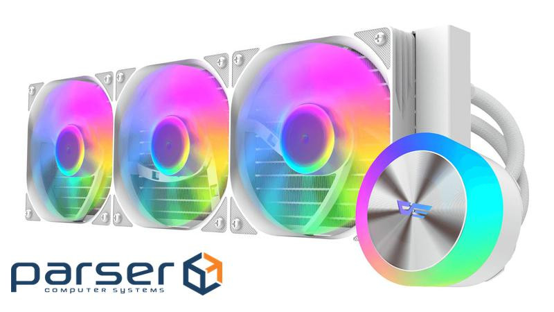Система охолодження для комп"ютерного процесора DARK FLASH DG360, білий (DG360 WHITE)