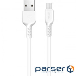 Cable HOCO X13 Easy charged USB-A to Micro-USB 1m White (6957531061175)