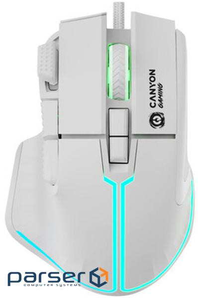 Миша Canyon Fortnax GM-636 RGB USB White (CND-SGM636W)