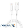 Дата кабель USB 2.0 AM to Lightning 1.0m 2.4A white Grand-X (PL-05W)