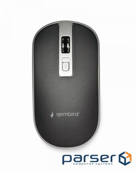 Mouse Gembird MUSW-4B-06-BS Wireless Black-Silver