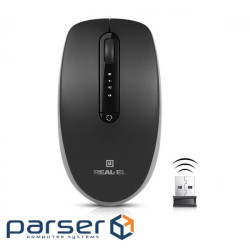 Миша бездротова REAL-EL RM-455 W Black (EL123200047)