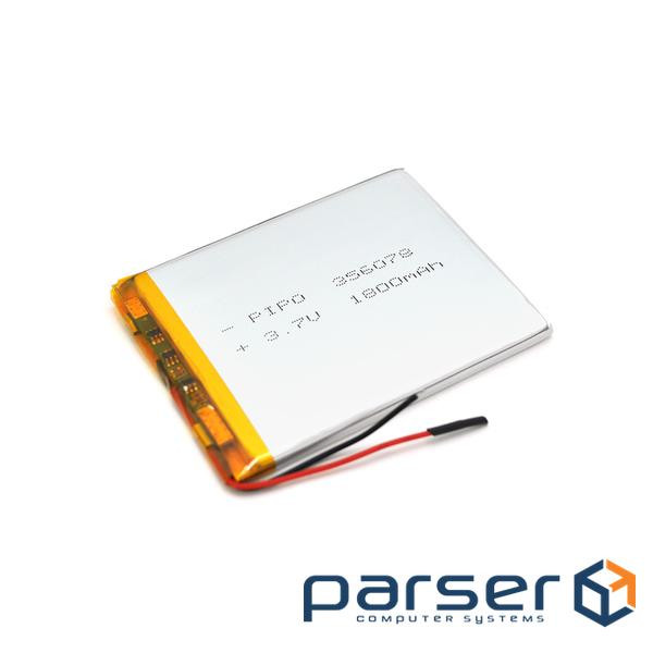 Літій-полімерний акумулятор 3,5 * 60 * 78mm (Li-ion 3.7В 1800мА &middot, год) (356078) ) (356078)