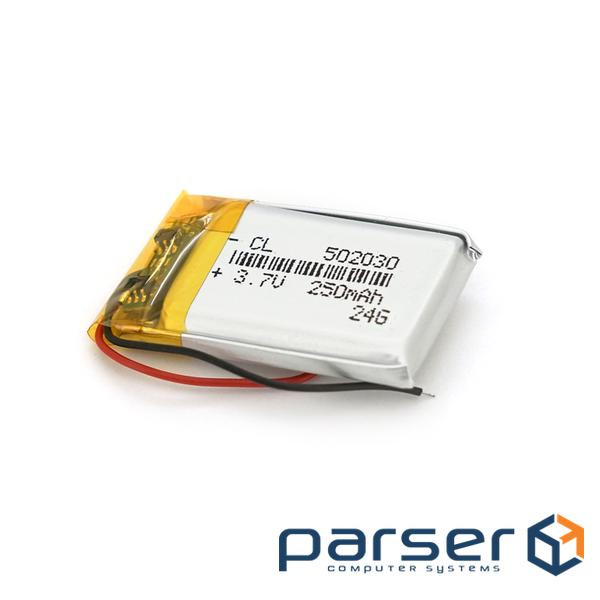Літій-полімерний акумулятор 5*20*30mm (Li-ion 3.7В 250мА&middot,год) (502030) ) (502030)