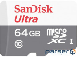 Карта памяти SanDisk 64GB microSDXC class 10 Ultra Light (SDSQUNR-064G-GN3MN)