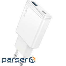 СЗУ Proove Proove Slender 45W (Type-C + USB) white (WCSL45110002)