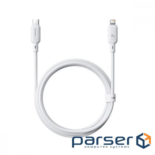 Кабель Baseus Silky Series Fast Charging Type-C to Lightning 20W (1m) white (P10377700213-00)