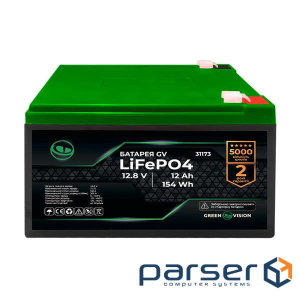 Акумулятор GV LiFePО 4 12,8V - 12Ah (154Wh) (31173)